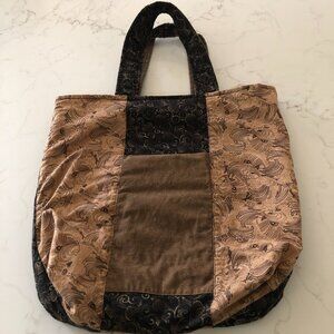 Handmade Quilted Reversible Tote/Laptop Bag